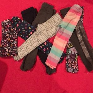 9 pairs of leggings